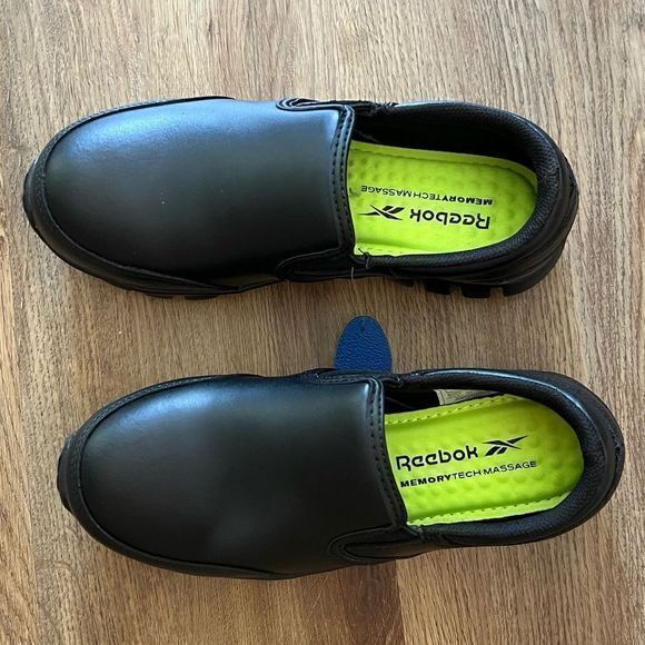 Reebok Sublite Cushion Work RB4036 Athletic Slip On Work Shoe Black Size 5/7 - Picture 2 of 7